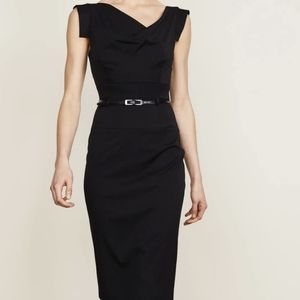 Black Halo size 10 Jackie O tailored Sheath dress